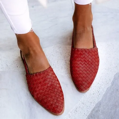 2020 New Fashion Women Summer Sandals High Quality Weave Flat Casual Slipper Leisure Sandal Female Beach Shoes Woman D912