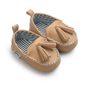 Baby Tassel Leather Shoes