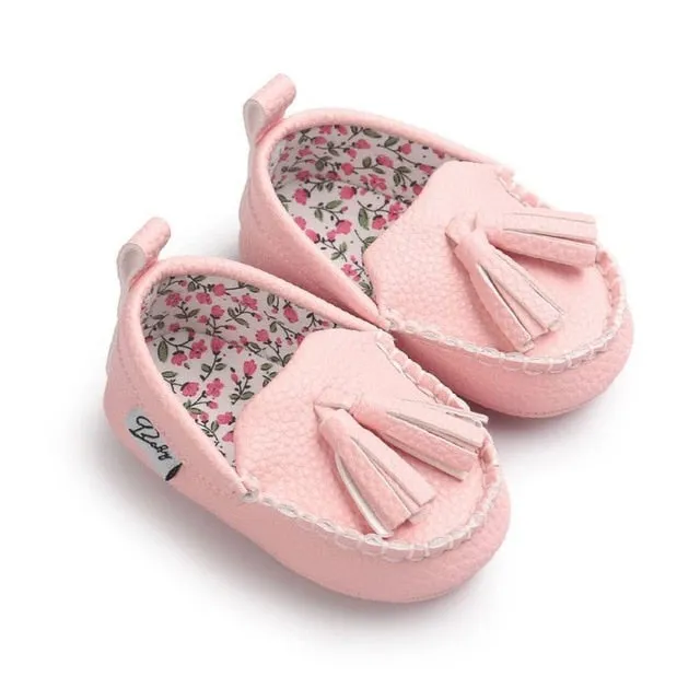 Baby Tassel Leather Shoes