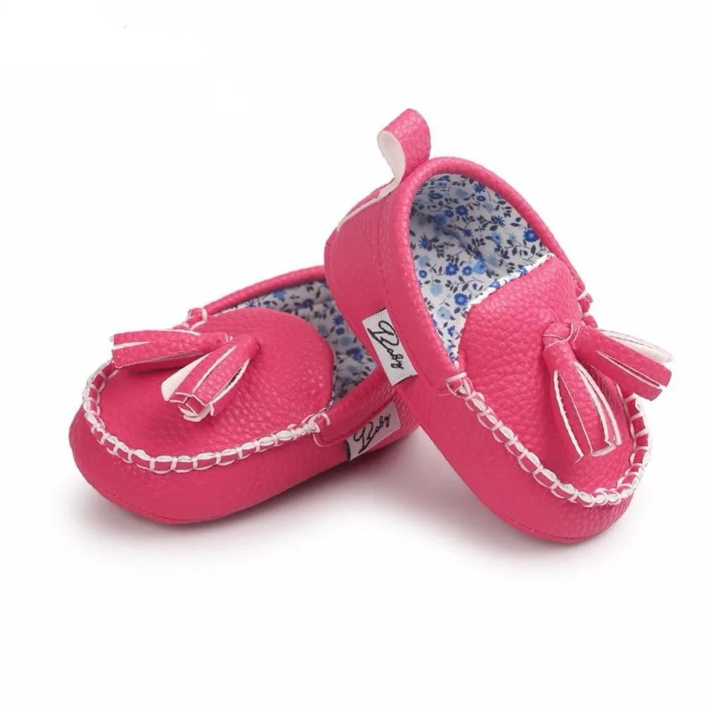 Baby Tassel Leather Shoes