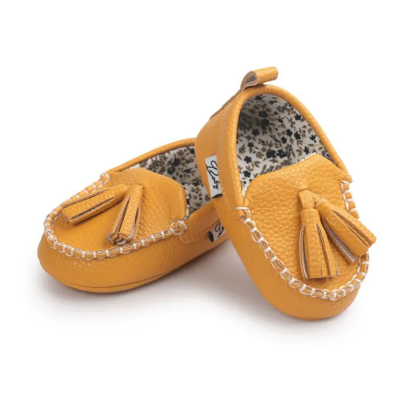 Baby Tassel Leather Shoes