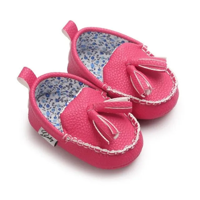Baby Tassel Leather Shoes