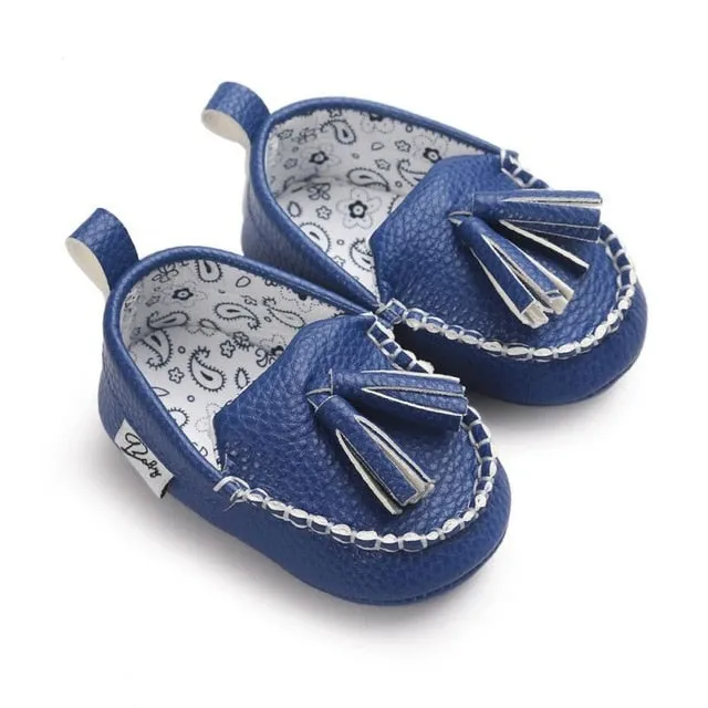 Baby Tassel Leather Shoes