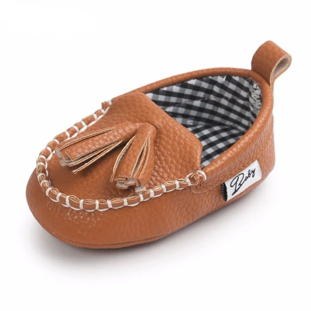 Baby Tassel Leather Shoes