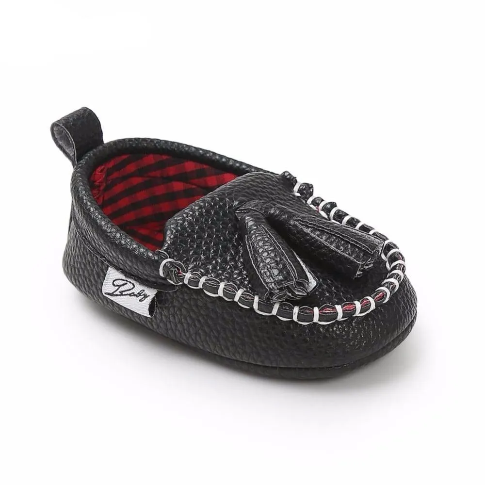 Baby Tassel Leather Shoes