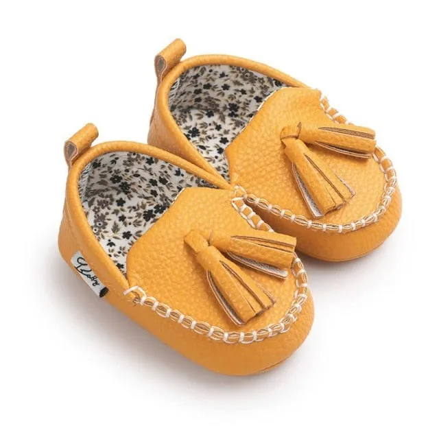 Baby Tassel Leather Shoes