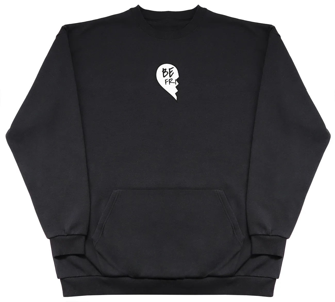 Best Friends Black - Huge Oversized Hoodless Hoodie