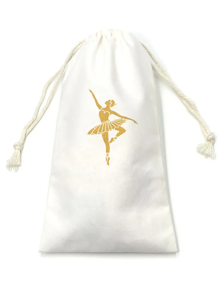 Dance Shoes Storage Bag Ballet Training Shoes Canvas Drawstring Shoe Bag
