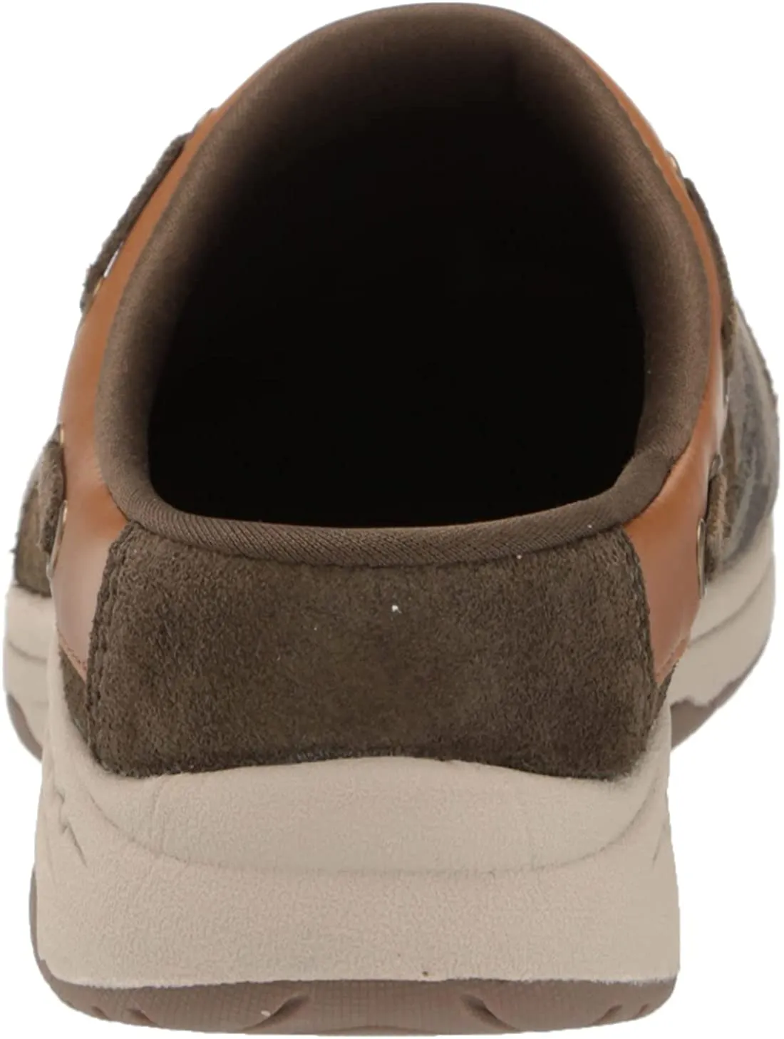Easy Spirit Travel Time Green 300 Wide Round Closed Toe Slip On Comfort Mule Clog