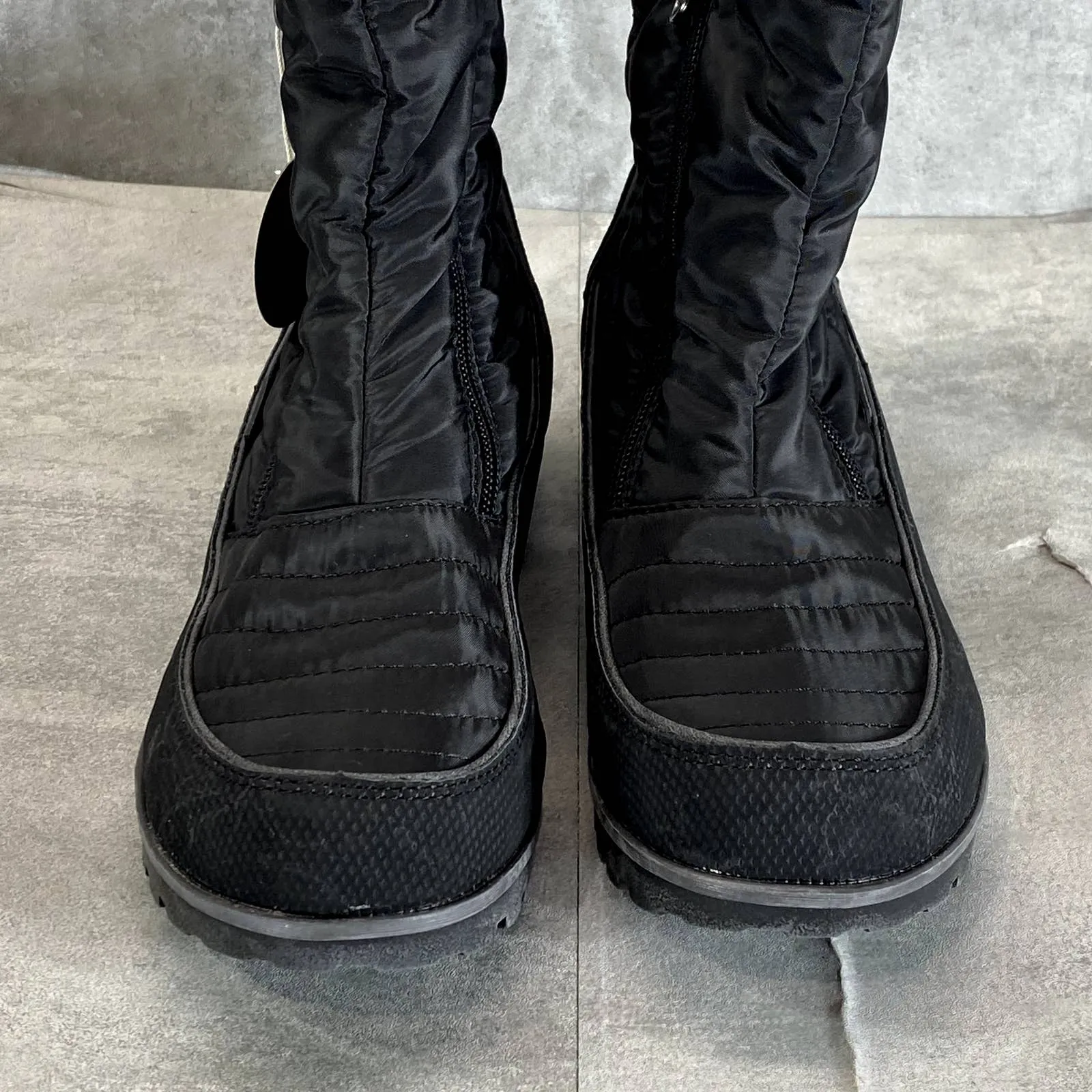JBU By JAMBU Women's Black Snowbird Memory Foam Weather-Ready Faux-Fur Boots SZ8