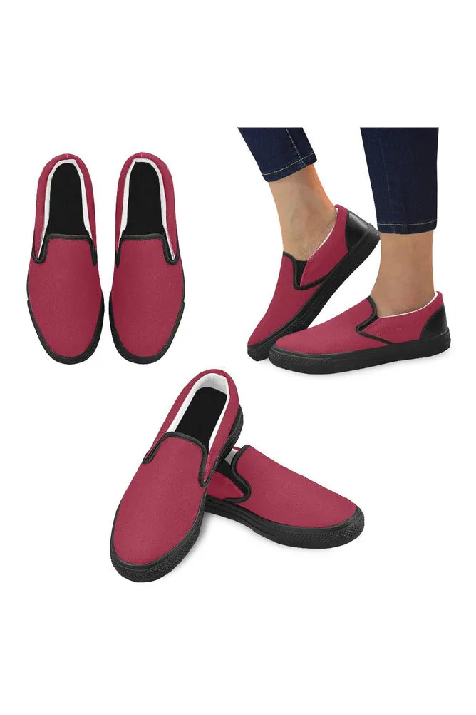 Jester red Women's Slip-on Canvas Shoes