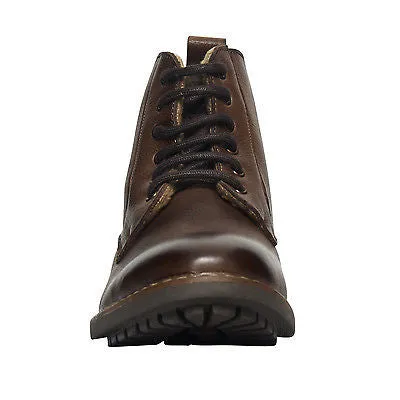 Mens Leather Lace Up Ankle Boots -  SF-116